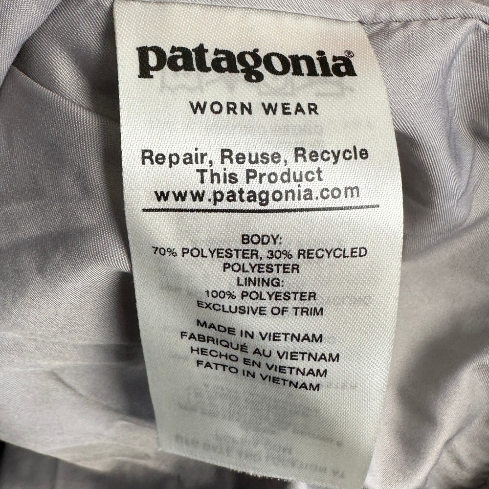 Patagonia Los Gatos Fleece Vest Womens XL Gray Full Zip High Pile Pocket EUC - Picture 4 of 8